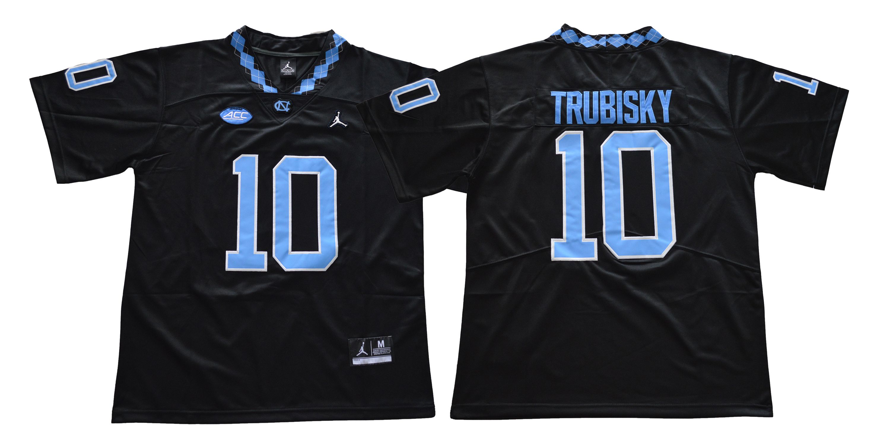 Men North Carolina Tar Heels #10 Trubisky Black NCAA Jerseys->ncaa teams->NCAA Jersey